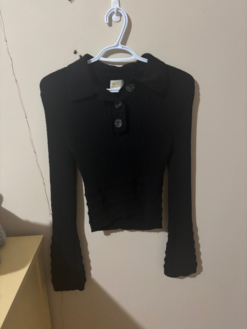 Anthropologie Maeve Long Sleeve Button Front Collared Sweater - Picture 2 of 3
